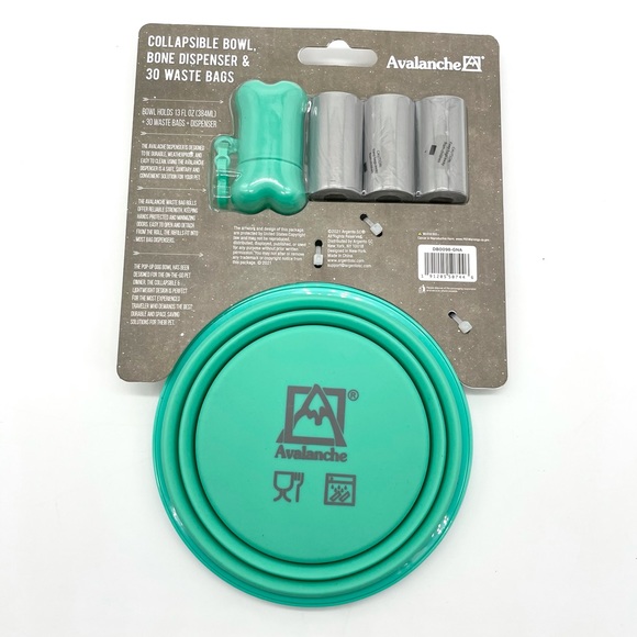 Avalanche Dogs Collapsible Travel Bowl Dog Bag Set - Picture 6 of 6